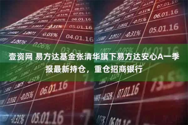 壹资网 易方达基金张清华旗下易方达安心A一季报最新持仓，重仓招商银行