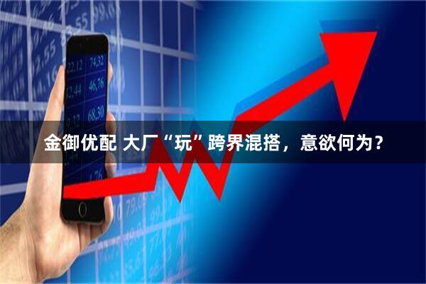 金御优配 大厂“玩”跨界混搭，意欲何为？